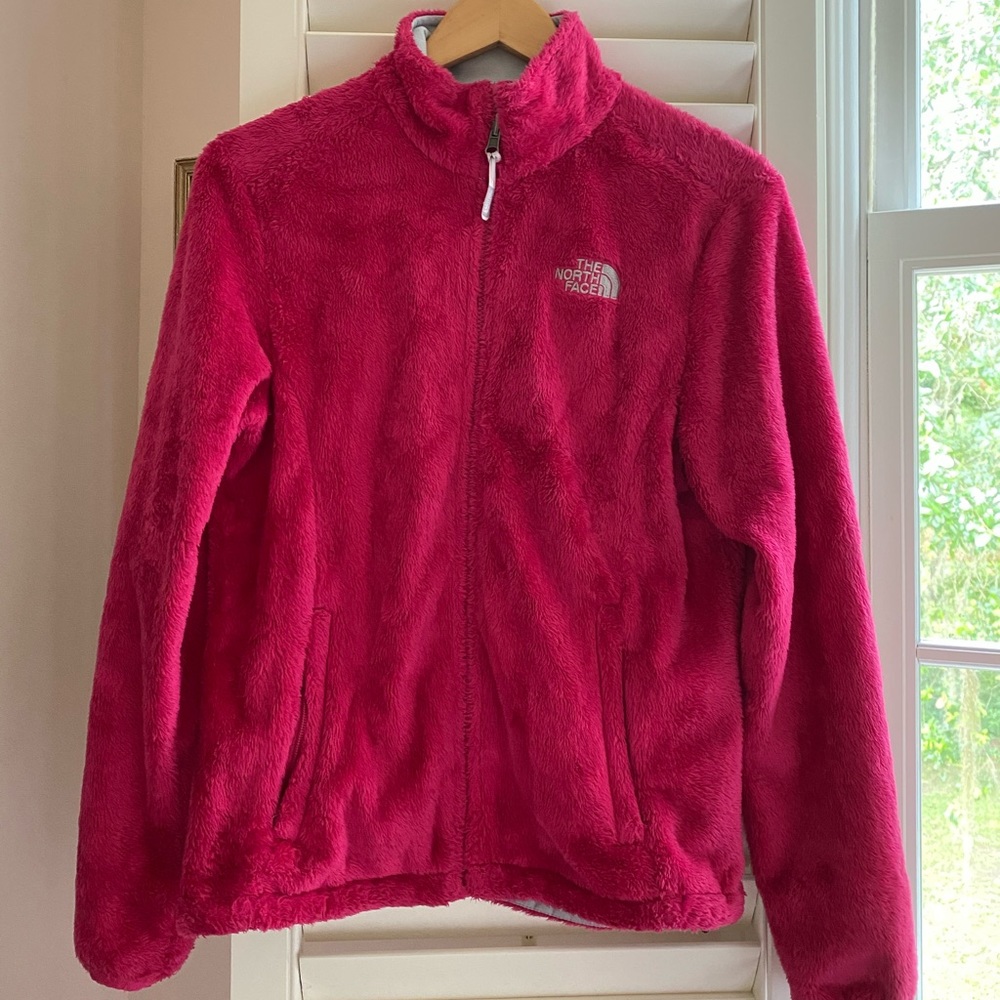 North Face fuzzy fleece jacket